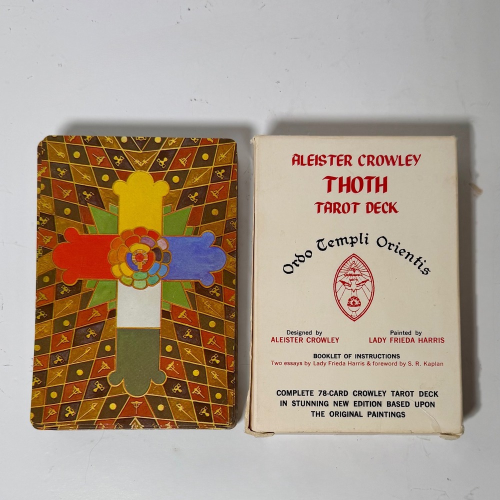 Aleister Crowley Thoth Tarot Deck 78 Cards Lady Frieda Harris Samuel Weiser OTO